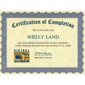 Credit Con certificate